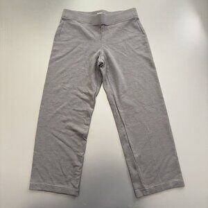 Eileen Fisher Gray Stretch Elastic Waist Straight Leg‎ Casual Pant